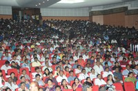 NTR Fans Hungama at Rabhasa Audio Release